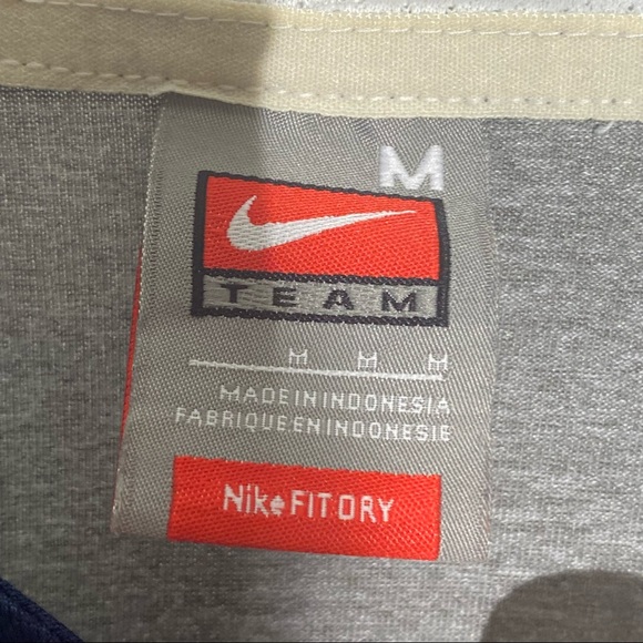 Nike Fit Dry Penn State Shirt Navy & Grey with Mesh Inserts Medium - Picture 9 of 12